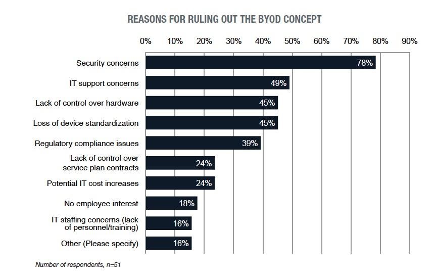 BYOD Security Concerns Graph